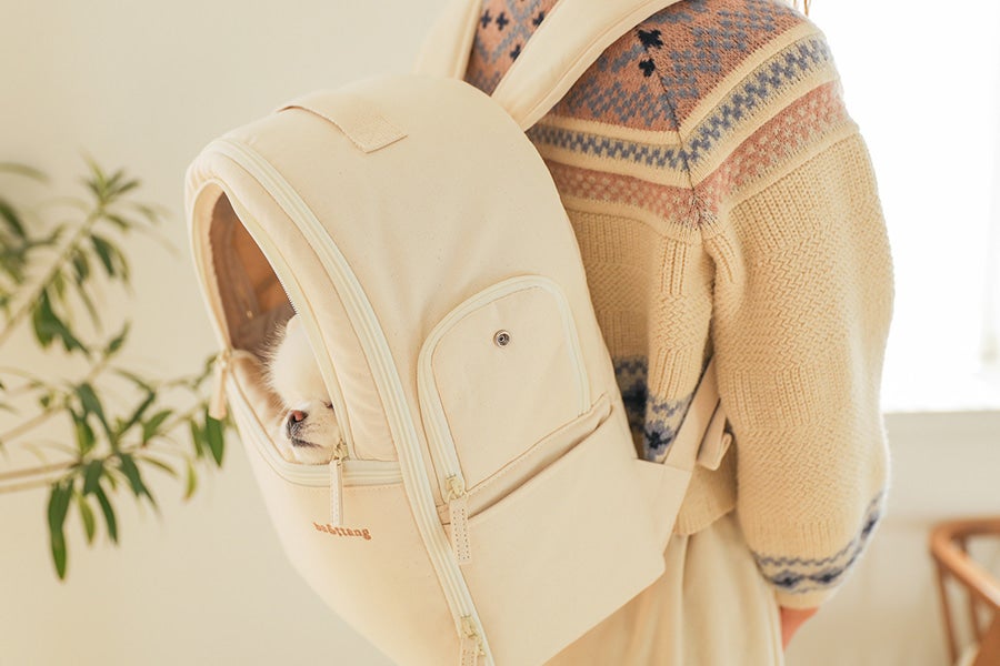ba&ttang ★ soft curve backpack ソフトカーブ バックパック（アイボリー） | ba&ttang Japan